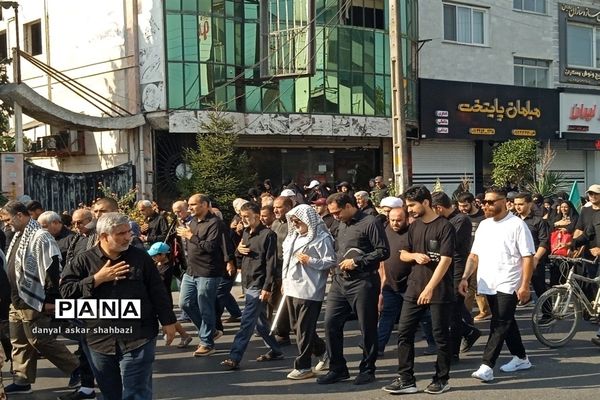 راهپیمایی اربعین در شهرستان  نور