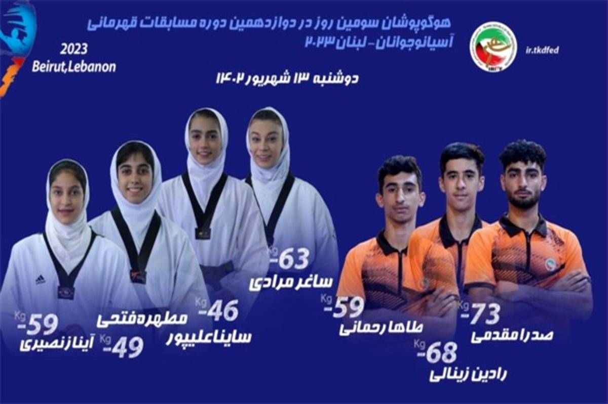 رقابت تکواندوکاران نوجوان ایران در ایستگاه پایانی قهرمانی آسیا