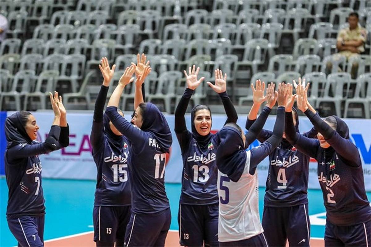 تیم والیبال زنان ایران به دومین پیروزی خود در رقابت‌های قهرمانی آسیا رسید