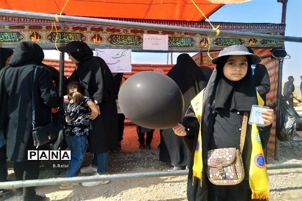 برپایی موکب آموزش و پرورش منطقه لاران  در سورشجان