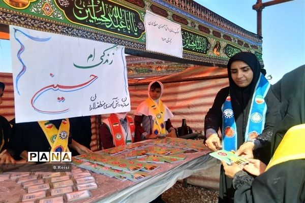 برپایی موکب آموزش و پرورش منطقه لاران  در سورشجان