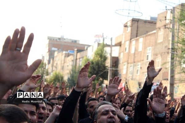 پیاده‌روی بهارستانی‌های عاشورایی جامانده از اربعین حسینی