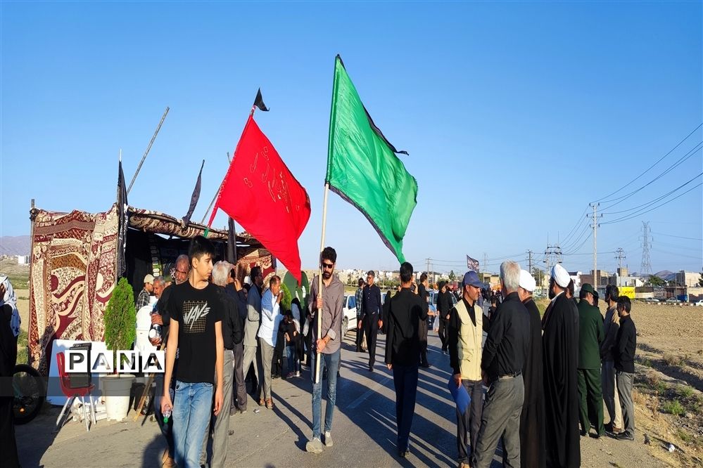 مراسم پیاده‌روی جاماندگان اربعین شهرستان شیروان