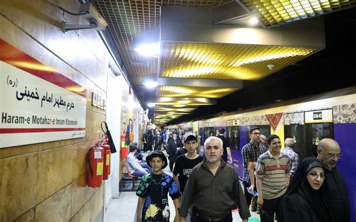 جابه‌جایی رایگان بیش از 168 هزار نفر توسط مترو در اربعین حسینی