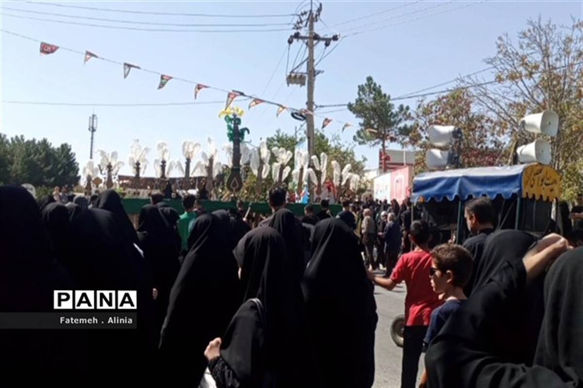 مراسم جاماندگان اربعین حسینی در شهرستان بجنورد/فیلم