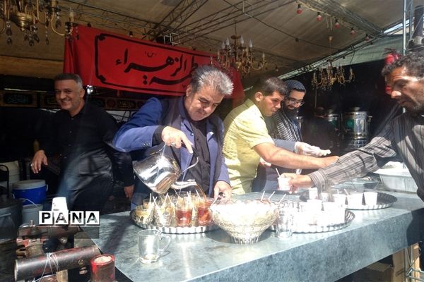 خدمت‌رسانی موکب داران و عاشقان حسینی به زائران امام رضا (ع) در عرصه میدان شهدا