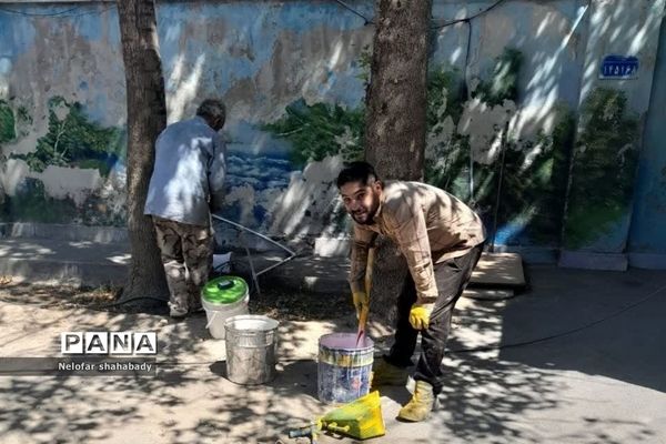 آماده‌سازی مدرسه عصمت صفادشت در آستانه سال تحصیلی جدید