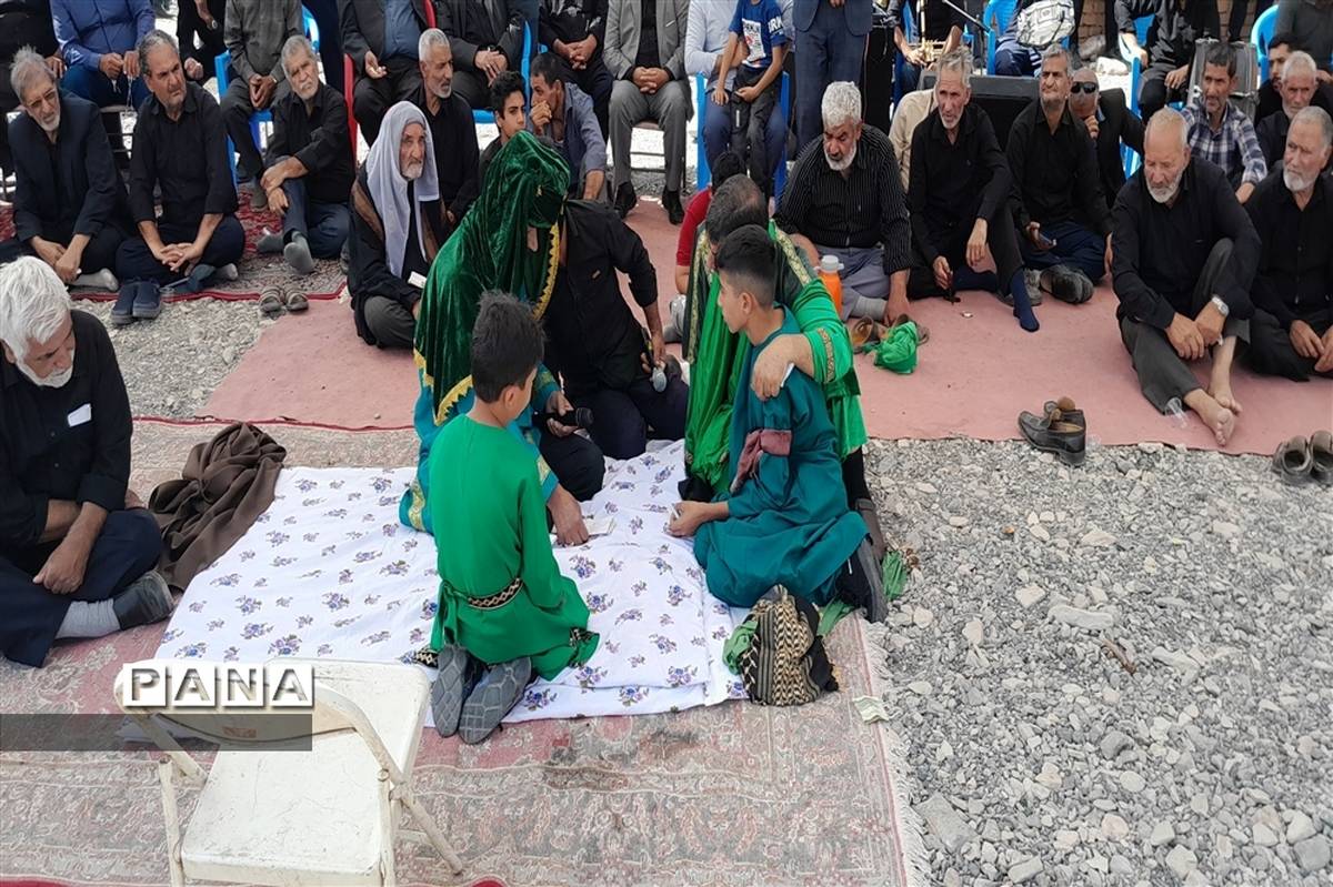 برگزاری مراسم تعزیه‌خوانی شهادت امام حسن مجتبی (ع) در روستای تاج آباد داورزن