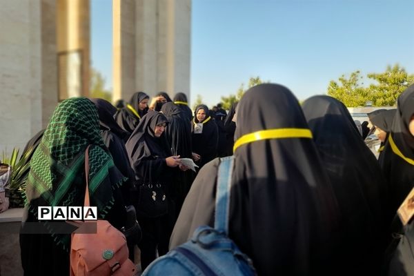 پیاده‌روی کاروان دختران ضیافت آسمانی شهرستان گلبهار