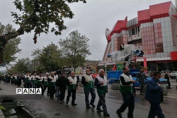 مراسم دسته‌روی به مناسبت سالروز شهادت امام رضا(ع) در قائمشهر