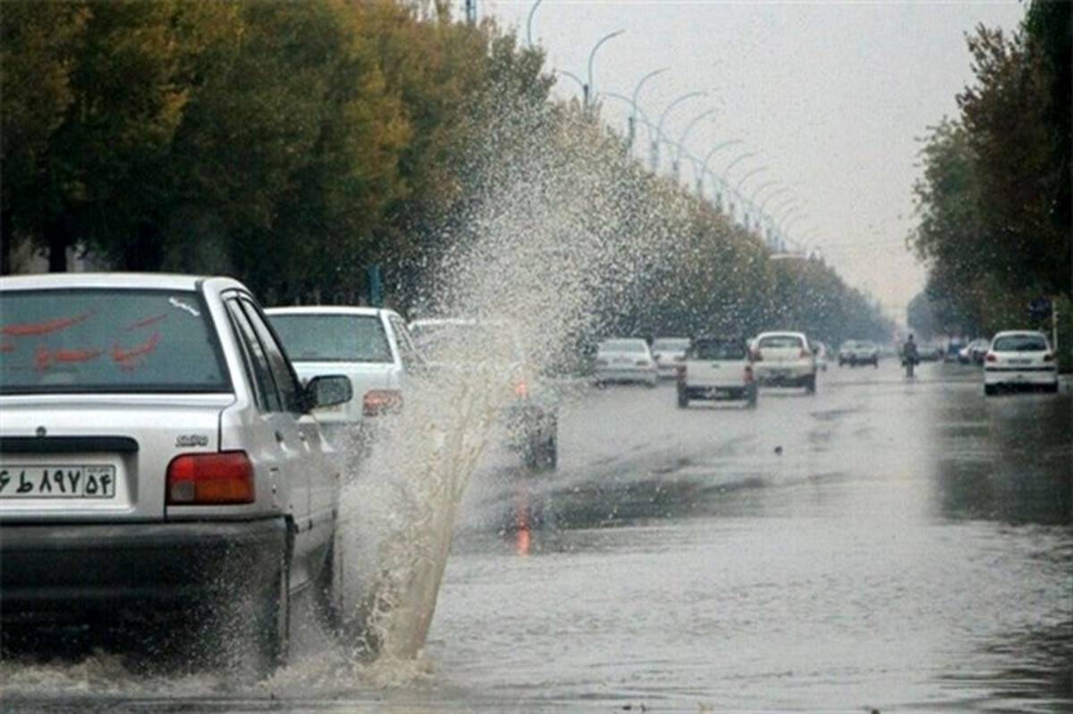 بارش باران و احتمال آبگرفتگی معابر در ۵ استان