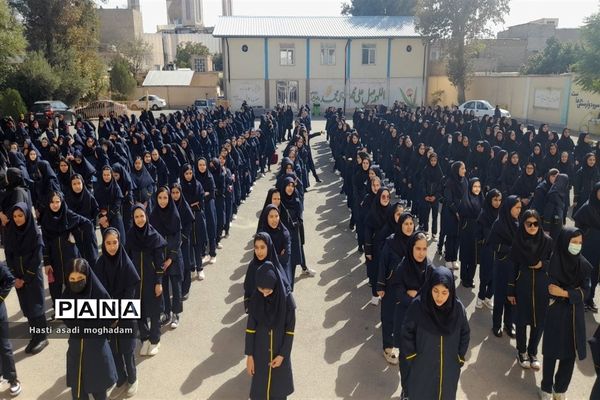 تشییع پیکر شهید گمنام در آموزشگاه فاطمیه شهرستان ملارد