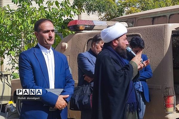 تشییع شهید گمنام در دبیرستان و هنرستان پسرانه سما رودهن