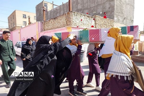 استقبال از شهید گمنام در مدارس ملارد