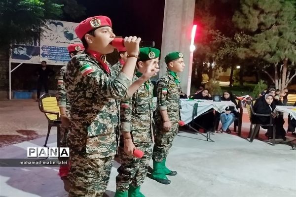 برپایی کافه شهدا در گلزار شهدا گمنام روستای مبارکه بافق