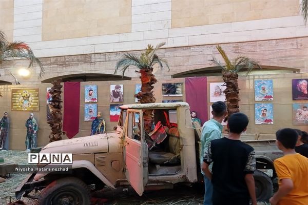 حضور دانش‌آموزان بهارستانی در نمایشگاه روایت گمنامی