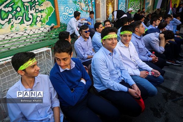 آیین همبستگی با دانش‌آموزان و مردم فلسطین