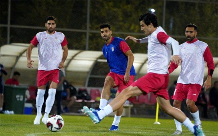 نخستین تمرین تیم ملی فوتبال ایران در امان