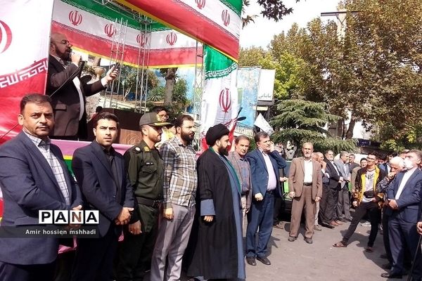 راهپیمایی حمایت از مقاومت فلسطین در رودهن