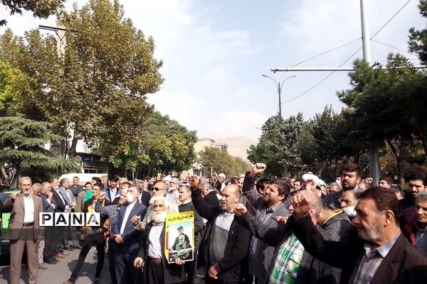 راهپیمایی حمایت از مقاومت فلسطین در رودهن