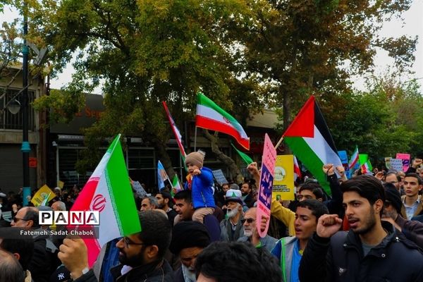 راهپیمایی مردم مشهد در حمایت از فلسطین