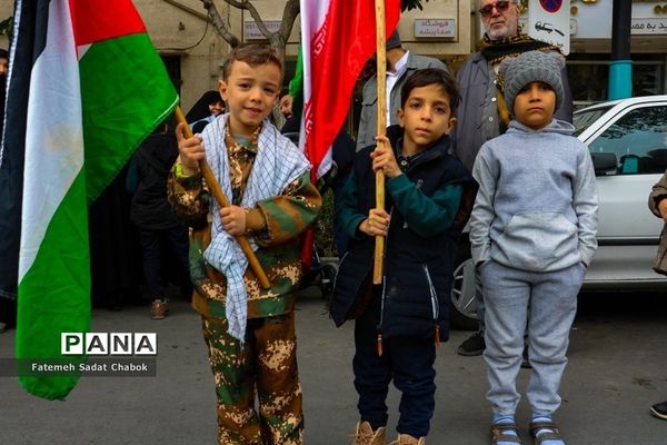 راهپیمایی مردم مشهد در حمایت از فلسطین