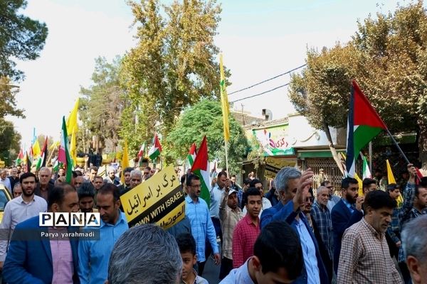 حمایت مردم شهرستان ورامین از ملت مظلوم فلسطین