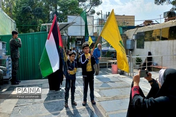 حمایت مردم شهرستان ورامین از ملت مظلوم فلسطین