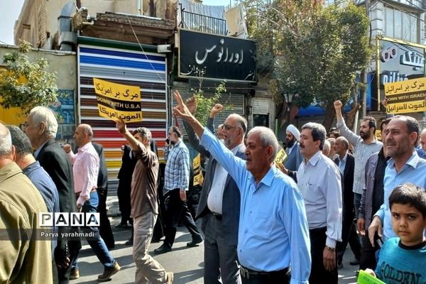 حمایت مردم شهرستان ورامین از ملت مظلوم فلسطین