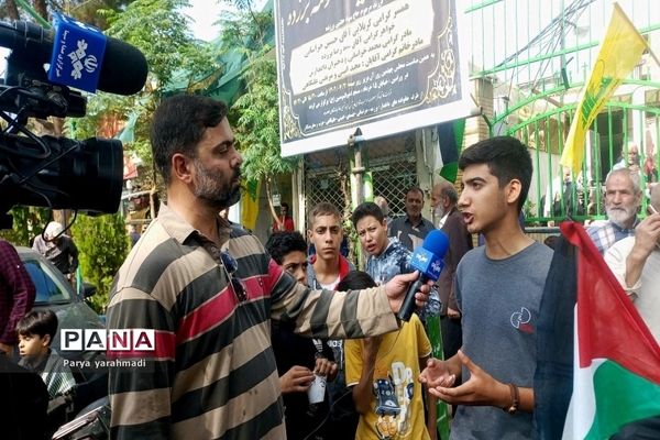 حمایت مردم شهرستان ورامین از ملت مظلوم فلسطین