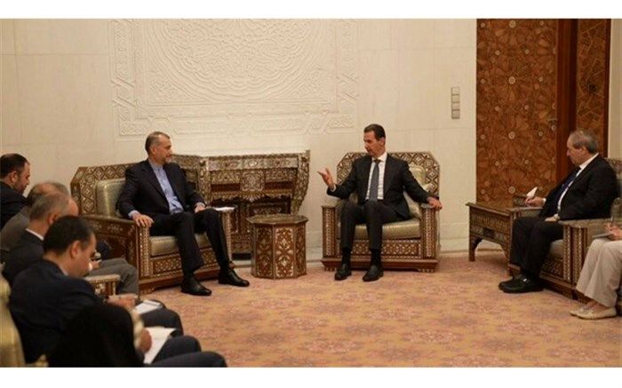 رایزنی وزیر امور خارجه با بشار اسد در دمشق