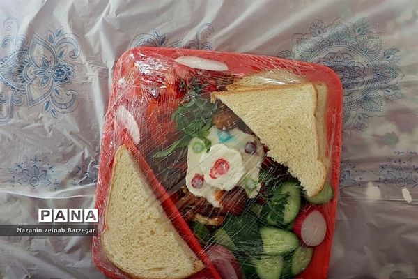 صبحانه سلامت در دبیرستان دخترانه شاهد فیض ناحیه 3 شیراز