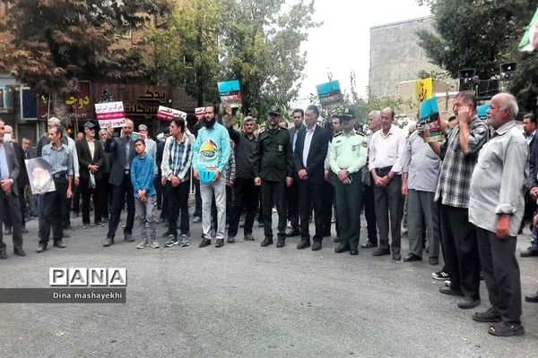 راهپیمایی محکومیت جنایات رژیم کودک‌کش صهیونیستی و شکرانه مبارزان فلسطین در شهرستان گلپایگان