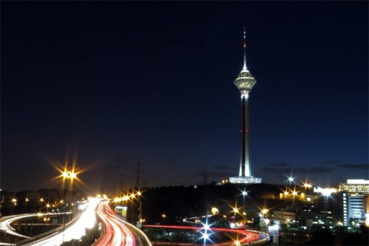 خاموشی برج میلاد تهران به یاد شهدای غزه