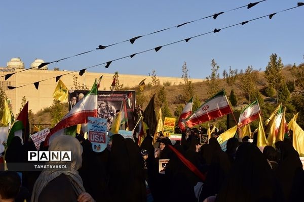 راهپیمایی مردم شهرستان پردیس در اعتراض به جنایات رژیم کودک‌کش صهیونیستی در غزه