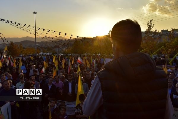 راهپیمایی مردم شهرستان پردیس در اعتراض به جنایات رژیم کودک‌کش صهیونیستی در غزه