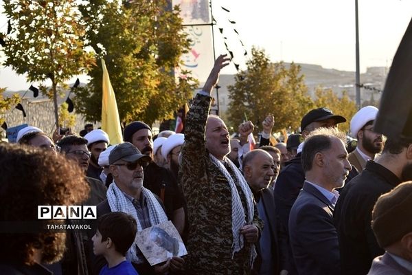 راهپیمایی مردم شهرستان پردیس در اعتراض به جنایات رژیم کودک‌کش صهیونیستی در غزه