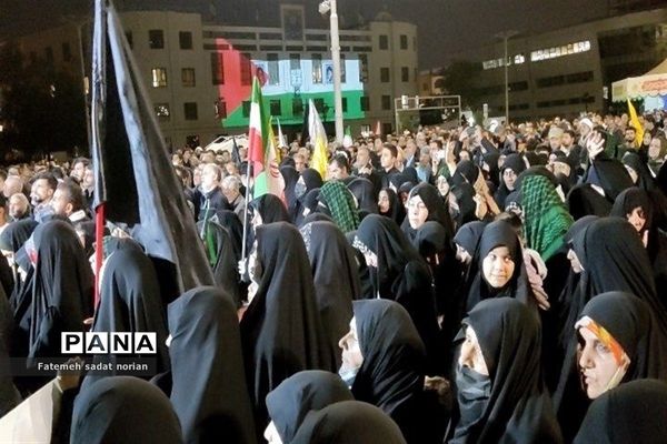 راهپیمایی بزرگ مردم مشهد مقدس در محکومیت بمباران بیمارستان المعمدانی غزه