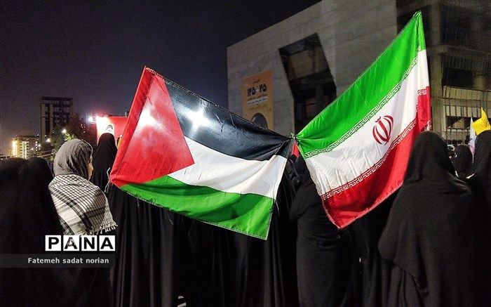 تجمع مردمی مقابل سفارت سوئیس در اعتراض به کشتار فلسطینیان
