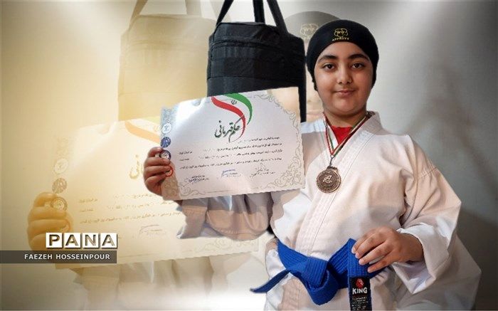 کسب مدال برنز مسابقات کشوری کاراته توسط دانش‌آموز بهارستانی