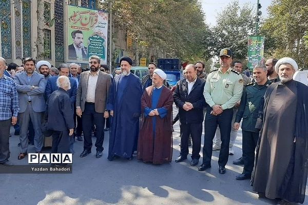 راهپیمایی حمایت از فلسطین در شهرستان شهریار