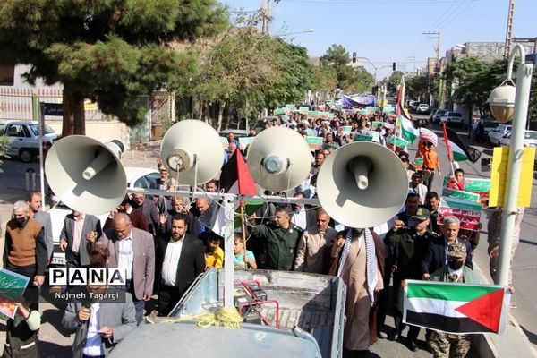 راهپیمایی مردم انقلابی شهرستان مه ولات در حمایت از مردم مظلوم غزه و فلسطین