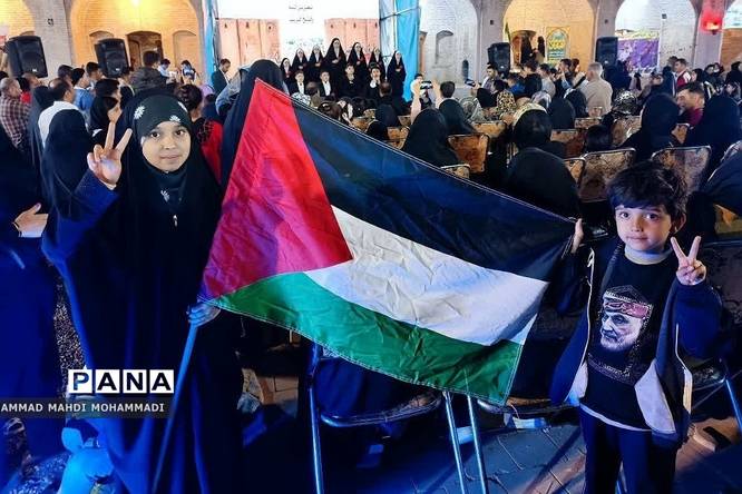 اجتماع مردم فشافویه در حمایت از مردم مظلوم فلسطین