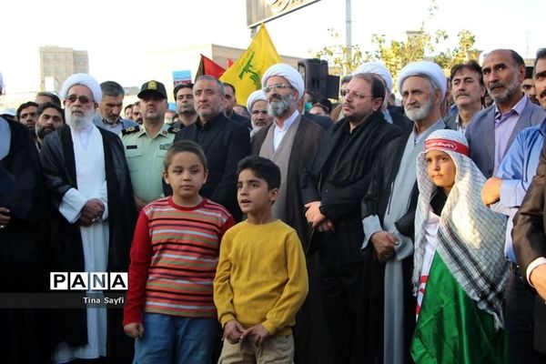 تجمع مردم سمنان در محکومیت جنایات رژیم صهیونیستی