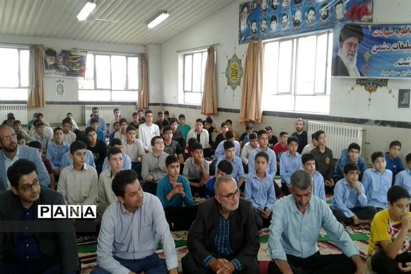 برگزاری نماز جماعت در مدارس شهرستان جویبار