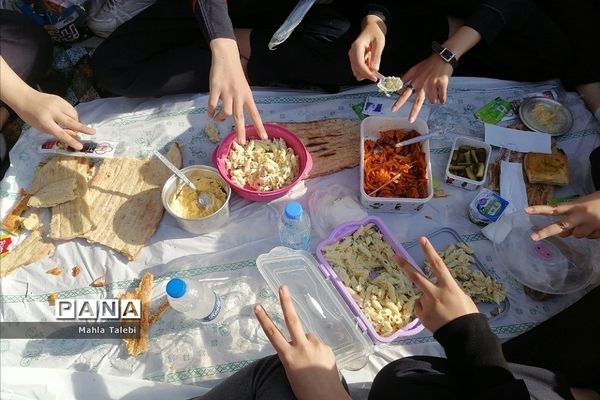 اردوی درون‌ مدرسه‌ای با موضوع سفره سلامت در مدارس شهریار