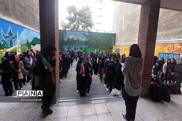 زنگ همبستگی در دبیرستان دخترانه حضرت معصومه