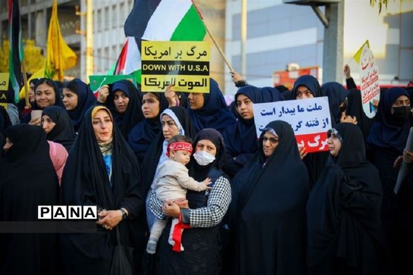 تجمع مردم غیور و انقلابی شهرستان فردیس در حمایت از مردم فلسطین