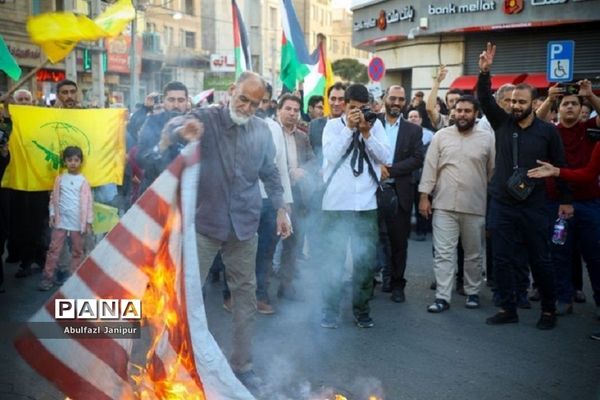 تجمع مردم غیور و انقلابی شهرستان فردیس در حمایت از مردم فلسطین