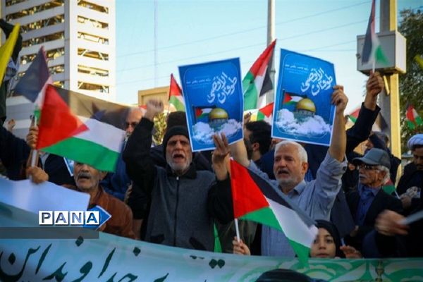 تجمع مردم غیور و انقلابی شهرستان فردیس در حمایت از مردم فلسطین